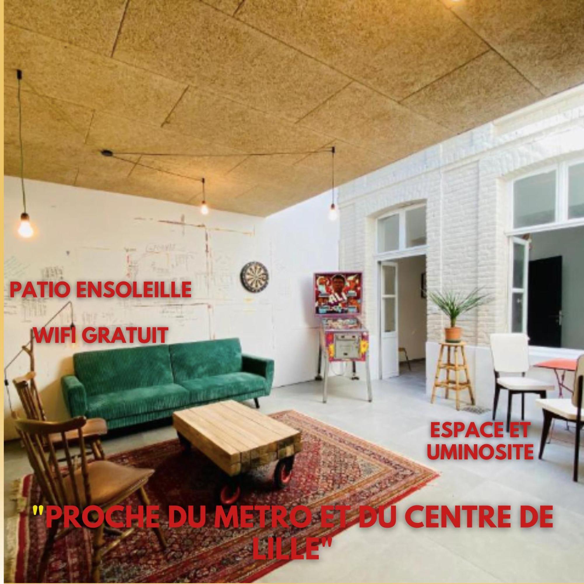 Oasis Urbaine - Spacieux Et Calme Avec Patio Lille Extérieur photo